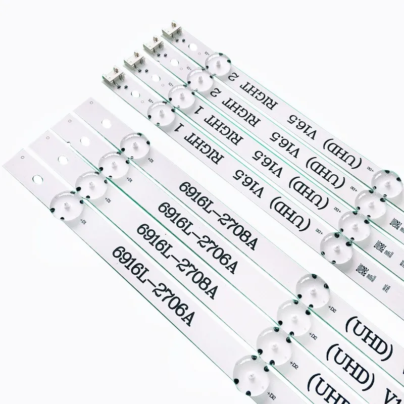 8PCS LED Backlight for 49inch TV LG 49UH603V 49UH610V 49UH620V LC490DGE 6916L-2705A 6916L-2706A 6916L-2707A 6916L-2708A 49LJ510T
8PCS LED Backlight for 49inch TV LG 49UH603V 49UH610V 49UH620V LC490DGE 6916L-2705A 6916L-2706A 6916L-2707A 6916L-2708A 49LJ510T
