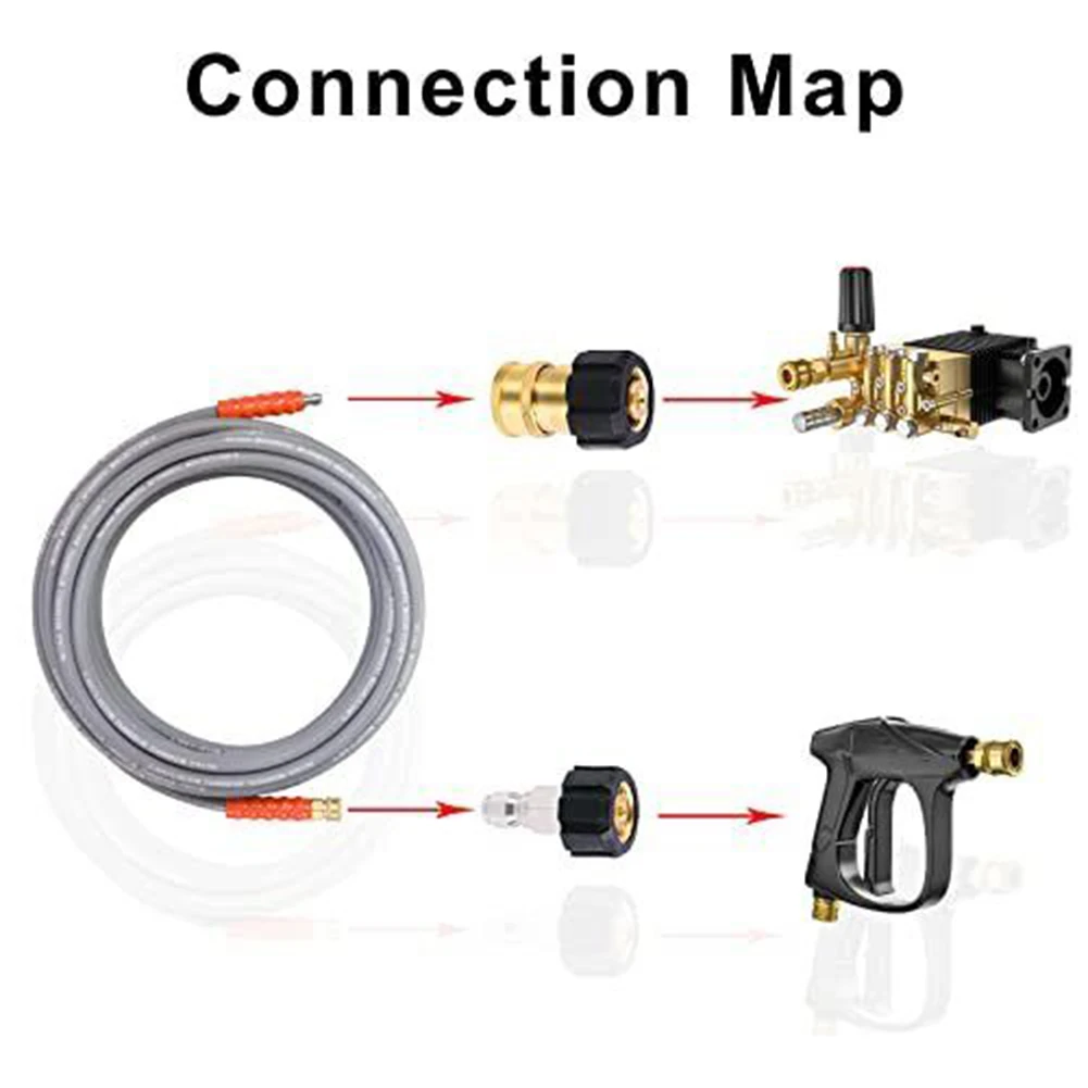 Pressure Washer Adapter Set M22 14mm To 3/8 Inch Quick Connect Pressure Washers For Home Garden Tool Accessory
Pressure Washer Adapter Set M22 14mm To 3/8 Inch Quick Connect Pressure Washers For Home Garden Tool Accessory