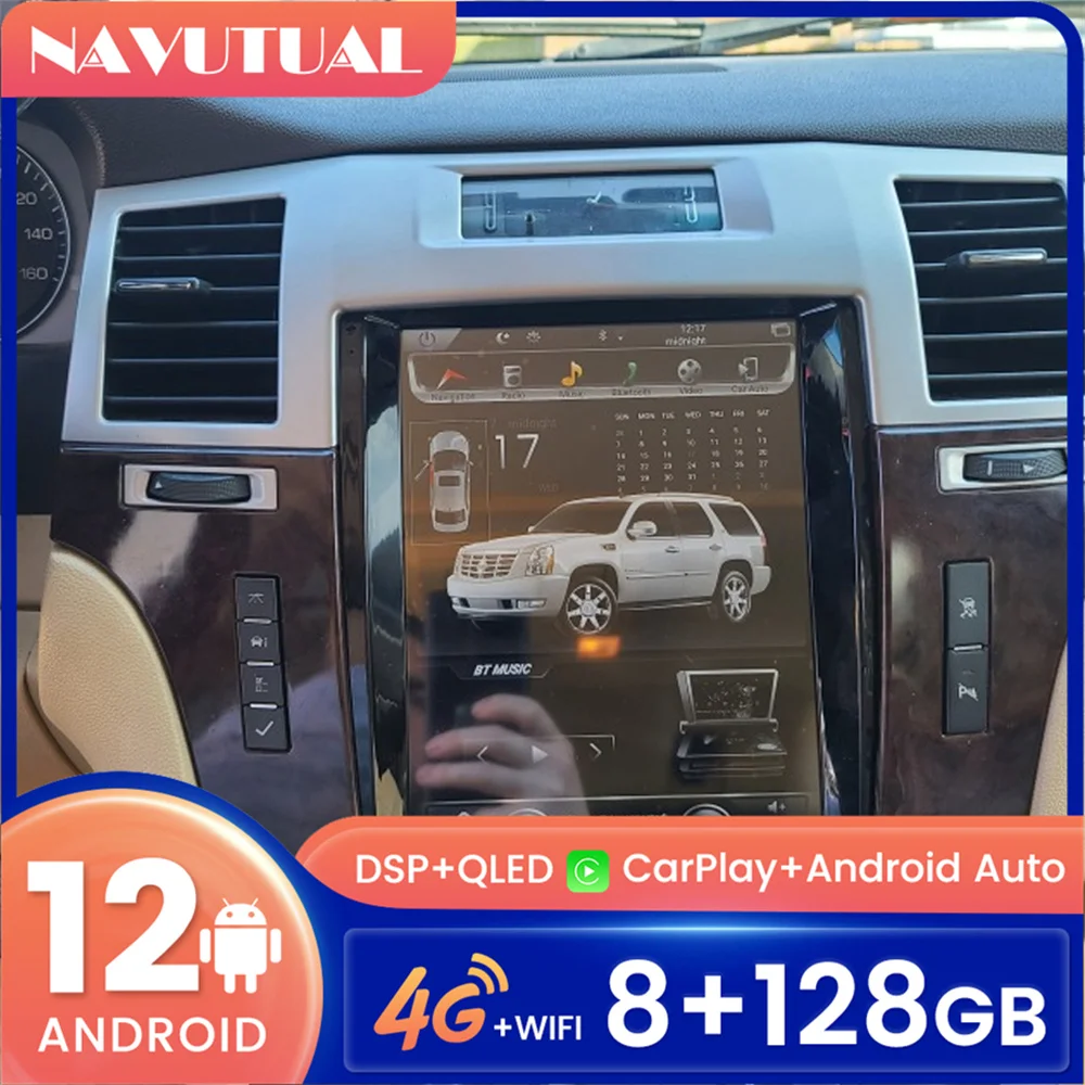 Tesla Screen For Cadillac Escalade 2007-2015 Android 12 Radio Car Multimedia Player Car Stereo Audio GPS Navigation Head Unit
Tesla Screen For Cadillac Escalade 2007-2015 Android 12 Radio Car Multimedia Player Car Stereo Audio GPS Navigation Head Unit