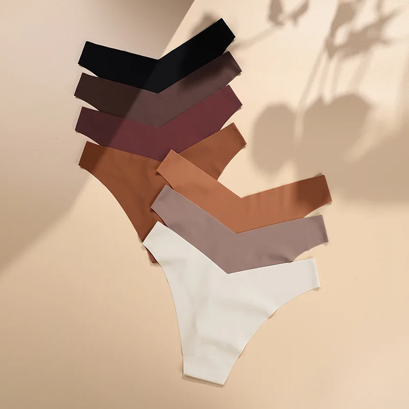 New 2023 Traceless Ice Silk V-shaped Waist Girl's Underwear Yoga One piece Quick drying Women's Pants Solid Panties thong
New 2023 Traceless Ice Silk V-shaped Waist Girl's Underwear Yoga One piece Quick drying Women's Pants Solid Panties thong
