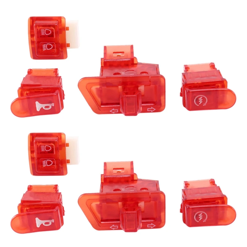 8X Motorcycle Horn Switch Button Turn Signal Switch Button Start Button For Honda DIO ZX AF27 AF28 AF34 AF35 Red
8X Motorcycle Horn Switch Button Turn Signal Switch Button Start Button For Honda DIO ZX AF27 AF28 AF34 AF35 Red
