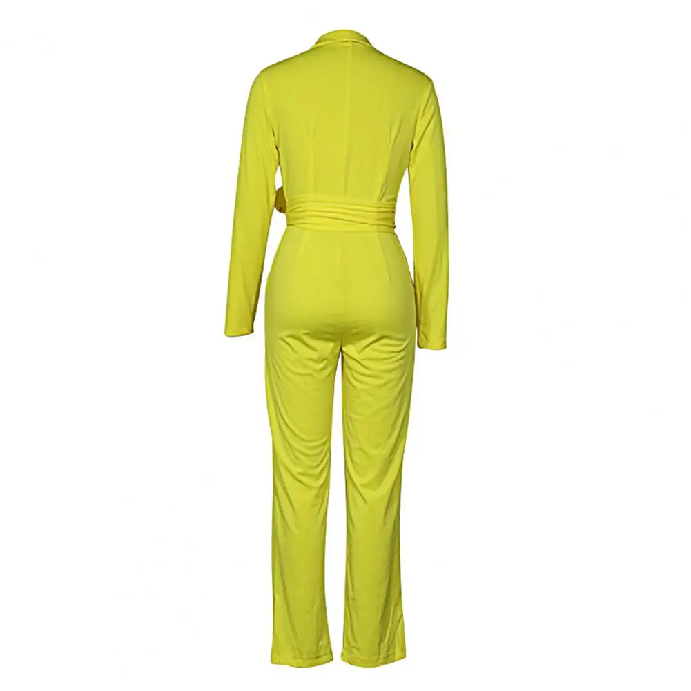 Firm Stitching Stylish Deep Crotch Deep V Neck Fall Jumpsuit OL Style Women Romper Elegant Female Clothes
Firm Stitching Stylish Deep Crotch Deep V Neck Fall Jumpsuit OL Style Women Romper Elegant Female Clothes