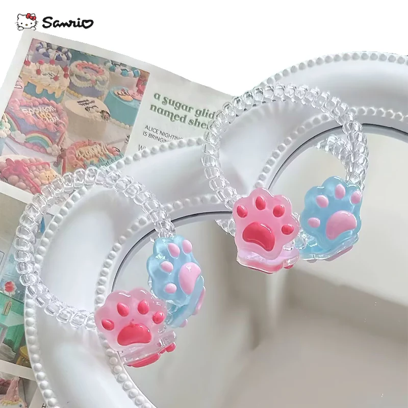Kawaii Summer Transparent Girl Hairband Fashion Fresh Sanrio Hello Kitty Cat Scratch Anime Hairring Rubber Band Hair Accessories
Kawaii Summer Transparent Girl Hairband Fashion Fresh Sanrio Hello Kitty Cat Scratch Anime Hairring Rubber Band Hair Accessories