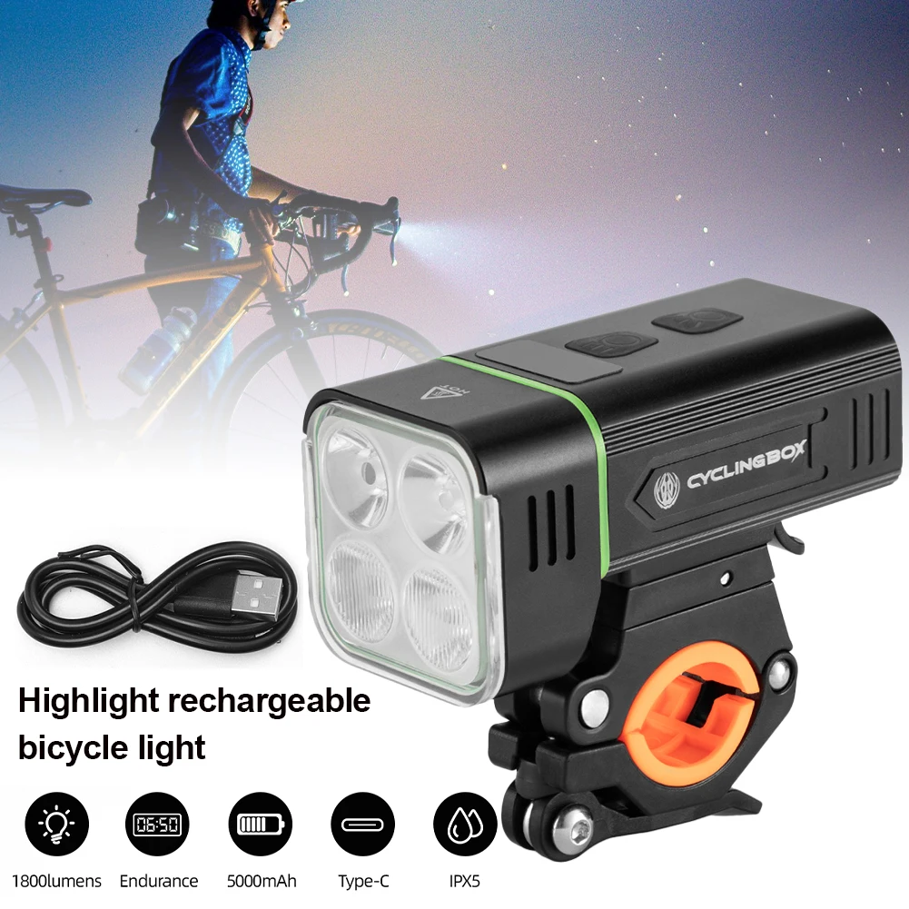 Hot Sale Bicycle Headlight USB Rechargeable Aluminum Front Light IPX5 Waterproof Far/Near Lighting Head Lamp Cycling Accessories
Hot Sale Bicycle Headlight USB Rechargeable Aluminum Front Light IPX5 Waterproof Far/Near Lighting Head Lamp Cycling Accessories