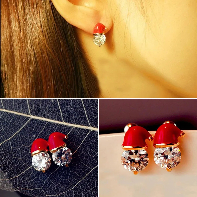 2023 Cute Women Santa Hat Zircon Crystal Stud Earrings Party Girl Gift Fashion Rhinestones Earrings for Women Accessories
2023 Cute Women Santa Hat Zircon Crystal Stud Earrings Party Girl Gift Fashion Rhinestones Earrings for Women Accessories