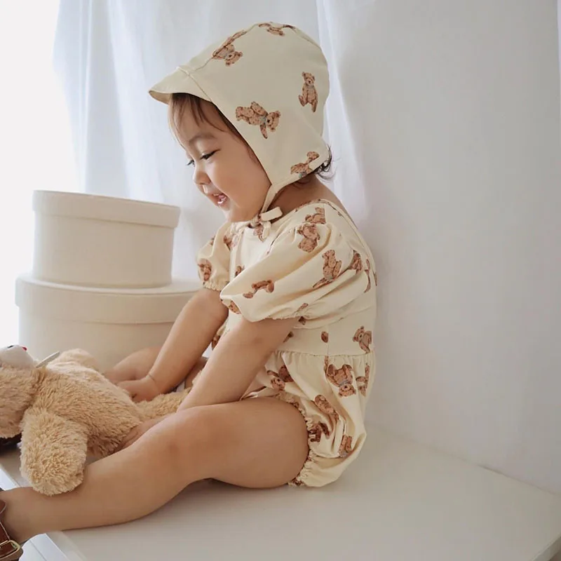 MILANCEL Summer Baby Swimsuit Girls Cartoon Bear One Piece Swimwear with Swimming Cap
MILANCEL Summer Baby Swimsuit Girls Cartoon Bear One Piece Swimwear with Swimming Cap