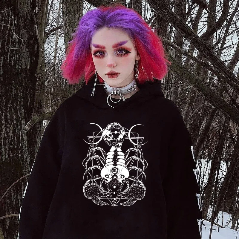 punk style women's hoodie retro graphic print street aesthetics e-girl 8090s fashion women's tops mujer apparel female jackets
punk style women's hoodie retro graphic print street aesthetics e-girl 8090s fashion women's tops mujer apparel female jackets