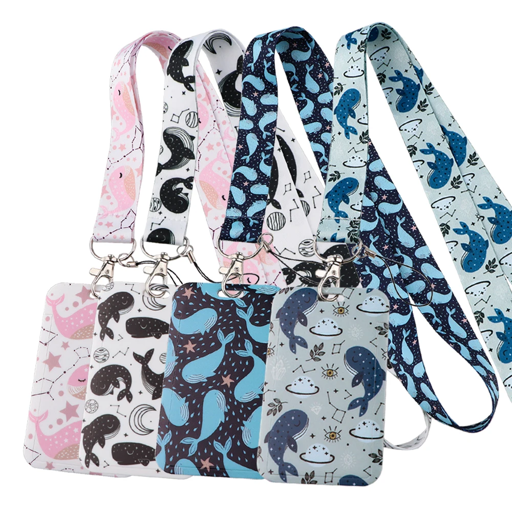 Blue Whales Card Holder Pink Neck Strap Lanyards Keychain Badge Holder ID Bus Card Cover Anti-lost Hang Rope Accessories Gifts
Blue Whales Card Holder Pink Neck Strap Lanyards Keychain Badge Holder ID Bus Card Cover Anti-lost Hang Rope Accessories Gifts