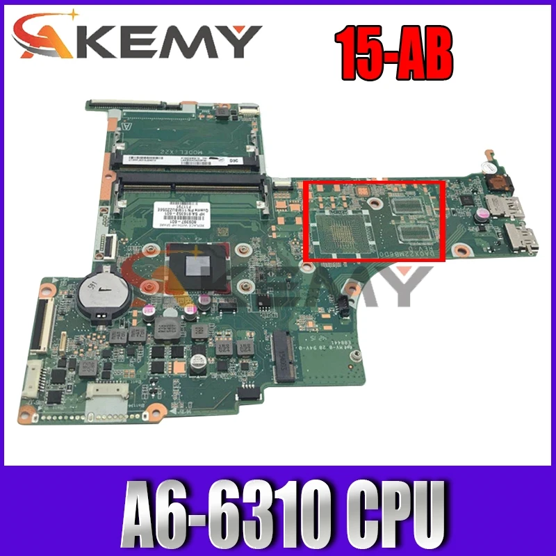 Материнская плата Akemy для ноутбука HP 15-AB 809336-601 809336-001 DA0X22MB6D0, материнская плата A6-6310, процессор DDR3, полностью протестирована
Материнская плата Akemy для ноутбука HP 15-AB 809336-601 809336-001 DA0X22MB6D0, материнская плата A6-6310, процессор DDR3, полностью протестирована