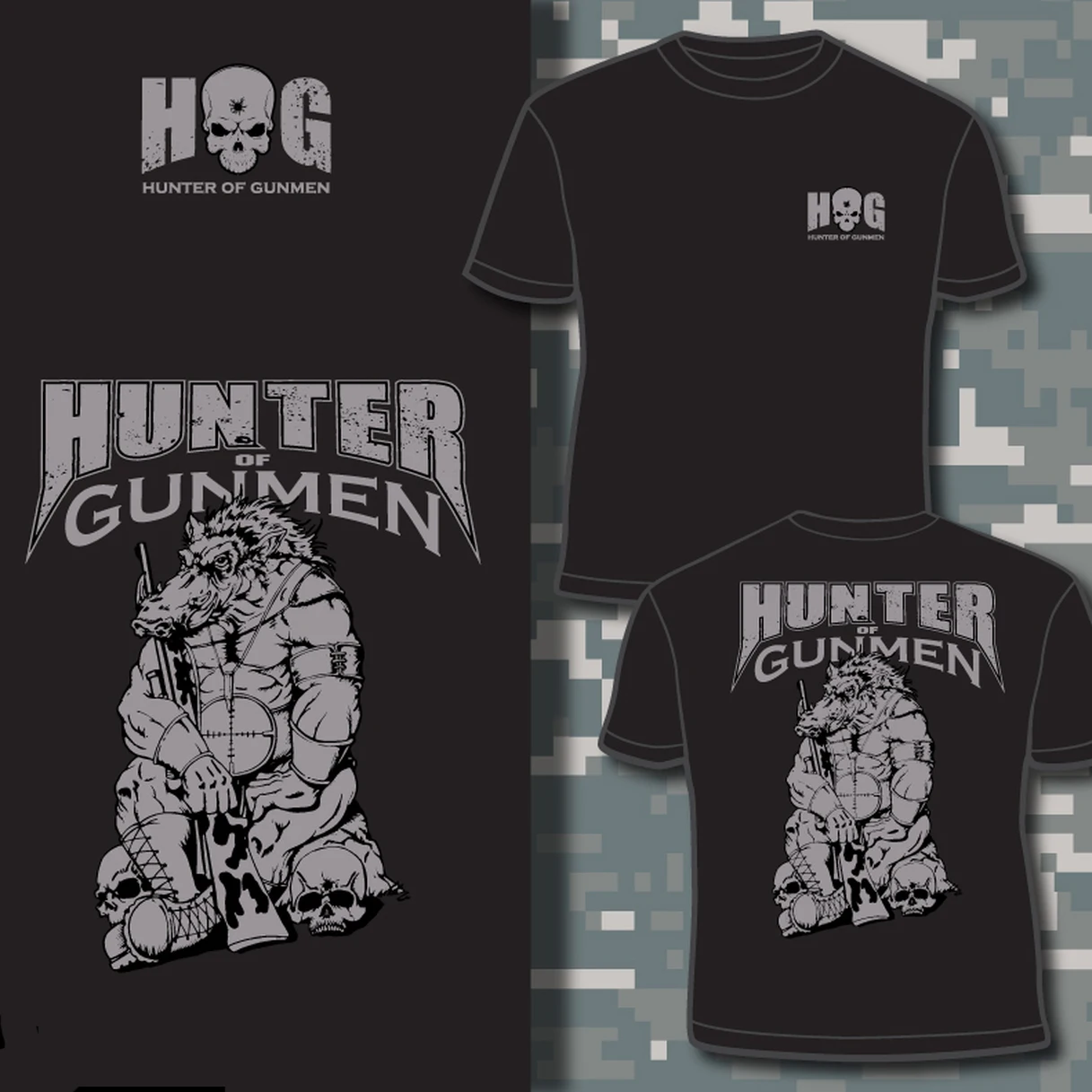 

Hunter of Gunmen Hog Sniper T Shirt. Short Sleeve 100% Cotton Casual T-shirts Loose Top New Size S-3XL