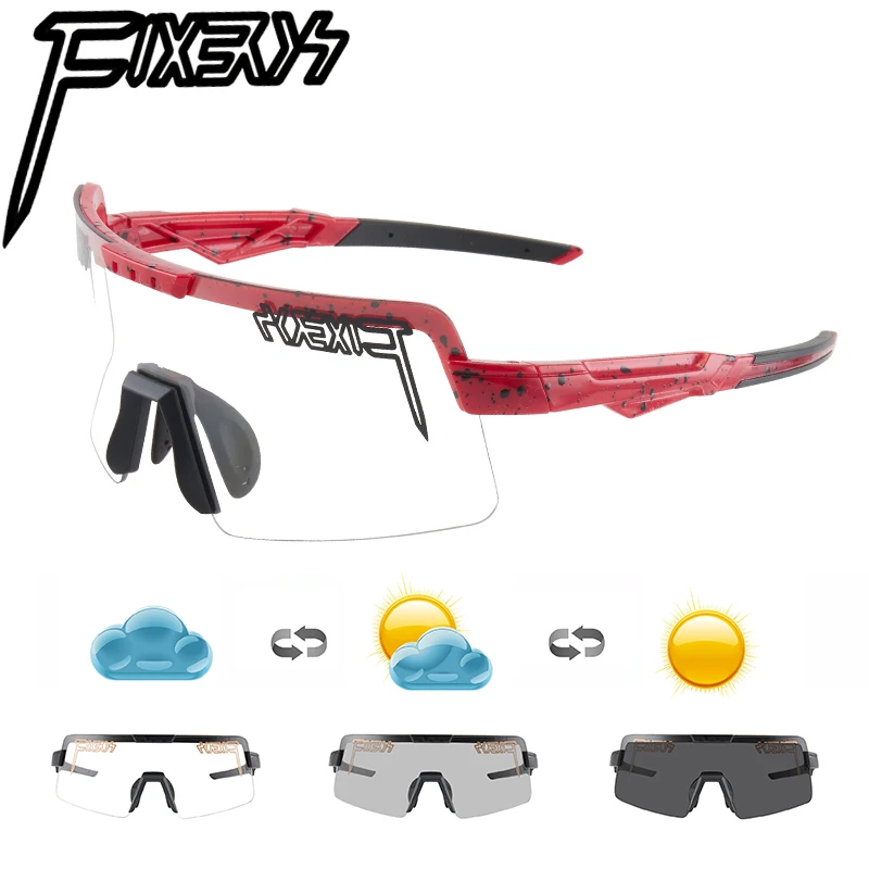 FIXEROS Photochromic Cycling Goggles Outdoor Sports Glasses Bike Riding Sunglasses Men Women UV400 Eyewear With Package
FIXEROS Photochromic Cycling Goggles Outdoor Sports Glasses Bike Riding Sunglasses Men Women UV400 Eyewear With Package