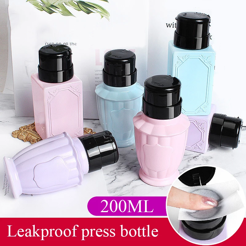 Refillable Nail Polish Remover Liquid Container Tools Nail Remover Press Bottle Press Pumping Liquid Alcohol Container 200ml
Refillable Nail Polish Remover Liquid Container Tools Nail Remover Press Bottle Press Pumping Liquid Alcohol Container 200ml