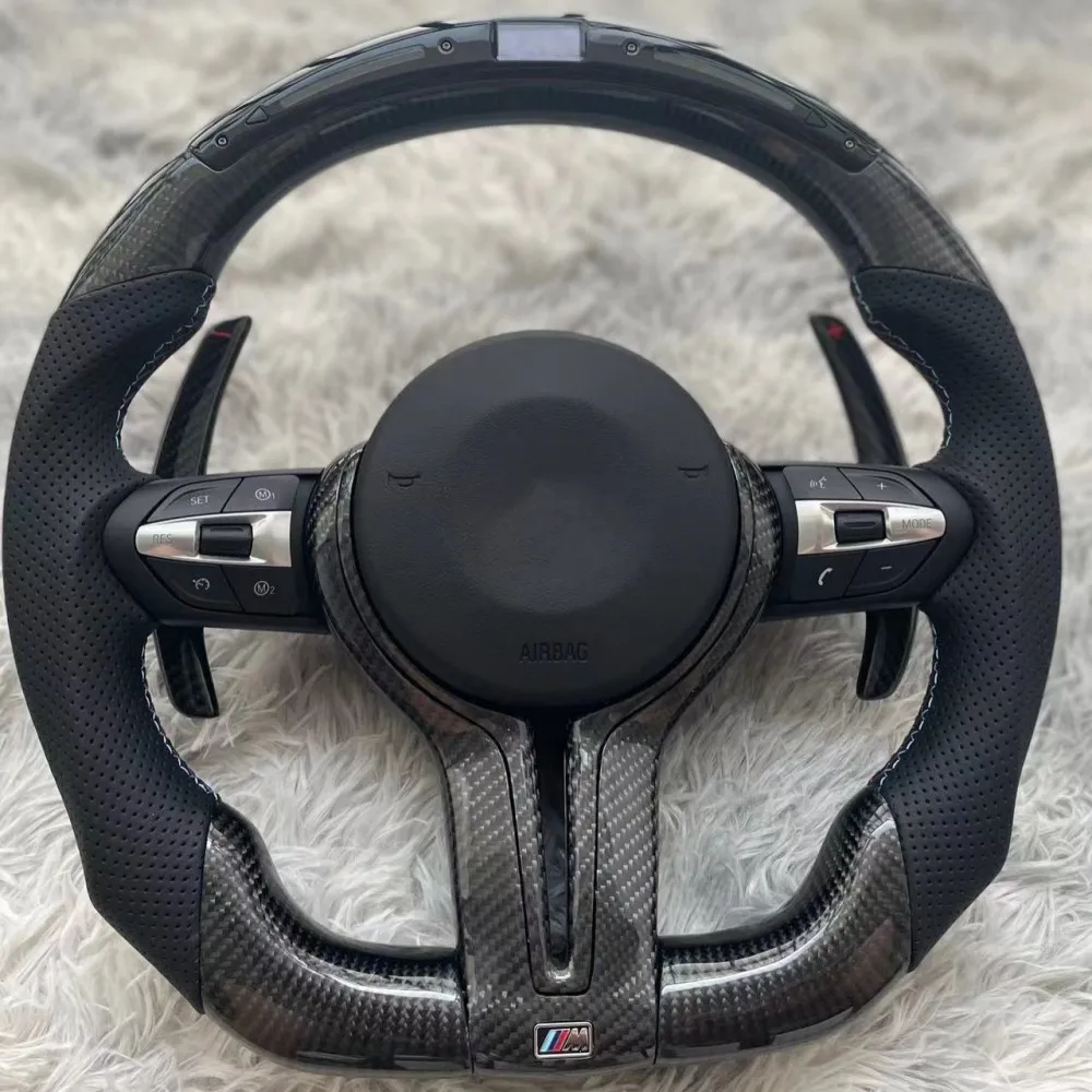 For BMW F49 F52 F80 F83 F85 F86 F87 F88 F90 F91 F92 F93 F94 F95 F96 F97 98 Leather carbon fiber steering wheel assembly (handle)
For BMW F49 F52 F80 F83 F85 F86 F87 F88 F90 F91 F92 F93 F94 F95 F96 F97 98 Leather carbon fiber steering wheel assembly (handle)