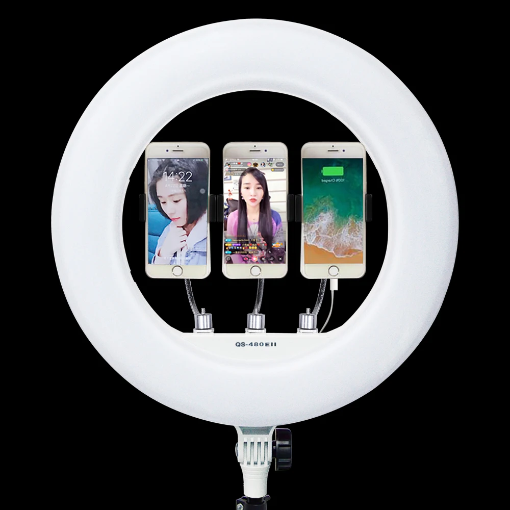 Yidoblo QS-480EII Makeup Tattoo Skin care Photography Ring lamp 18" 480PCS LED Ring Light Bio-Color Adjustable Ring Lamp Kit
Yidoblo QS-480EII Makeup Tattoo Skin care Photography Ring lamp 18" 480PCS LED Ring Light Bio-Color Adjustable Ring Lamp Kit
