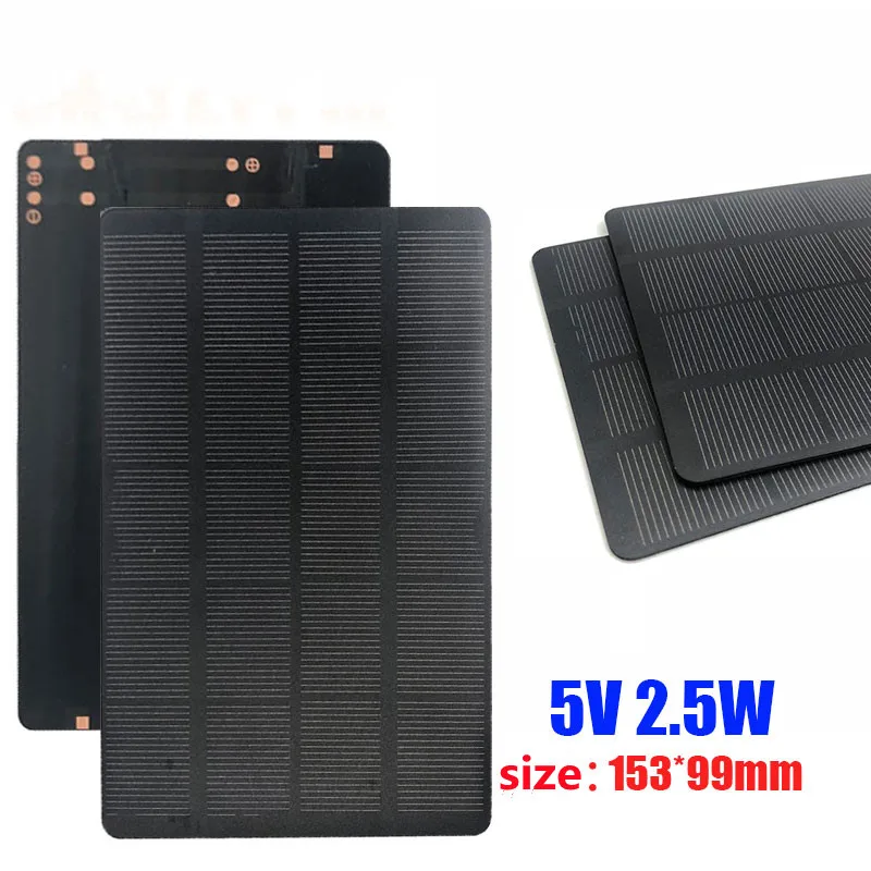 

Solar Panel 5V 2.5W Monocrystalline Silicon Laminate DIY Solar Photovoltaic Homemade Charger