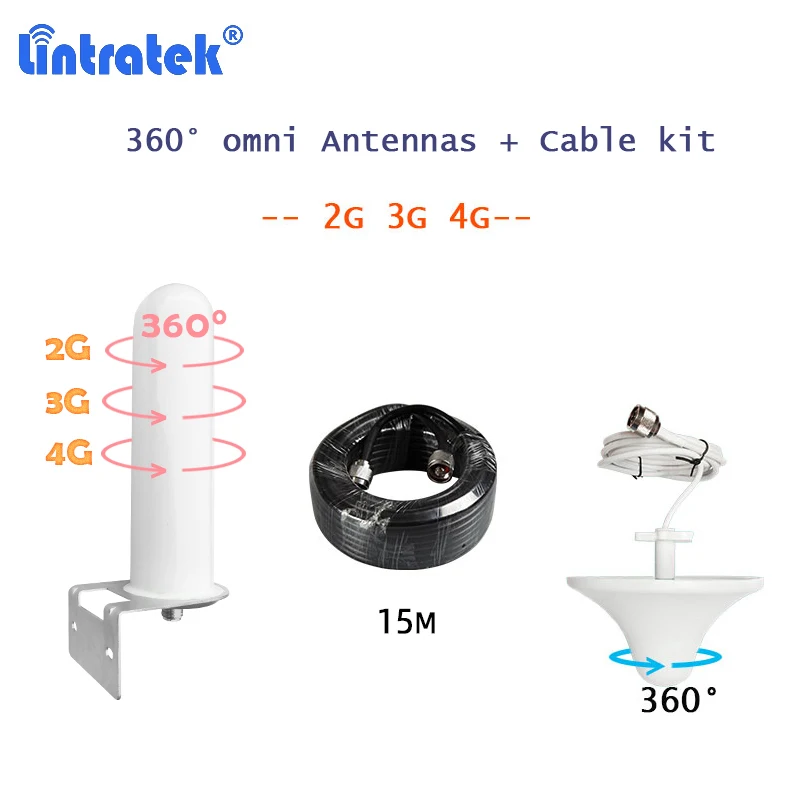 10 дБи 360 ° Omni + комплект потолочных антенн для 2G 3G 4G LTE 700 800 850 900 1800 2100 Усилитель