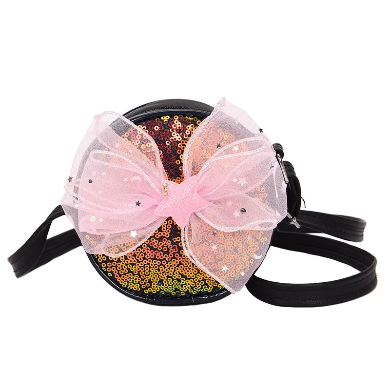 2022 new children's messenger bag Girl cute princess bow accessories bag PU sequins small round bag women coin purse
2022 new children's messenger bag Girl cute princess bow accessories bag PU sequins small round bag women coin purse
