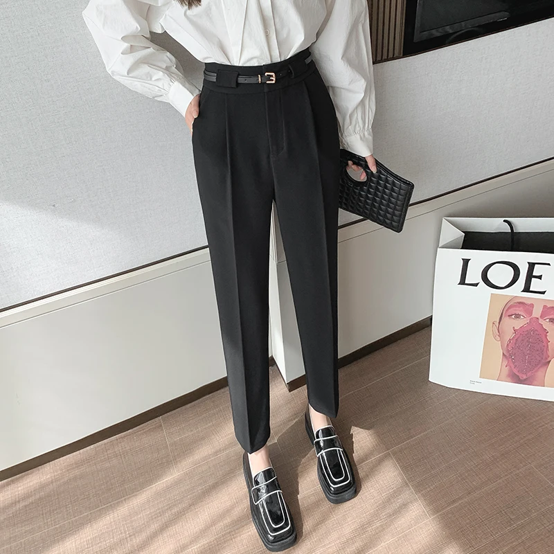 Women's high waist slim nine point casual Korean version of small foot Harlan pants formal pants 257d, Hai, 0223-15
Women's high waist slim nine point casual Korean version of small foot Harlan pants formal pants 257d, Hai, 0223-15