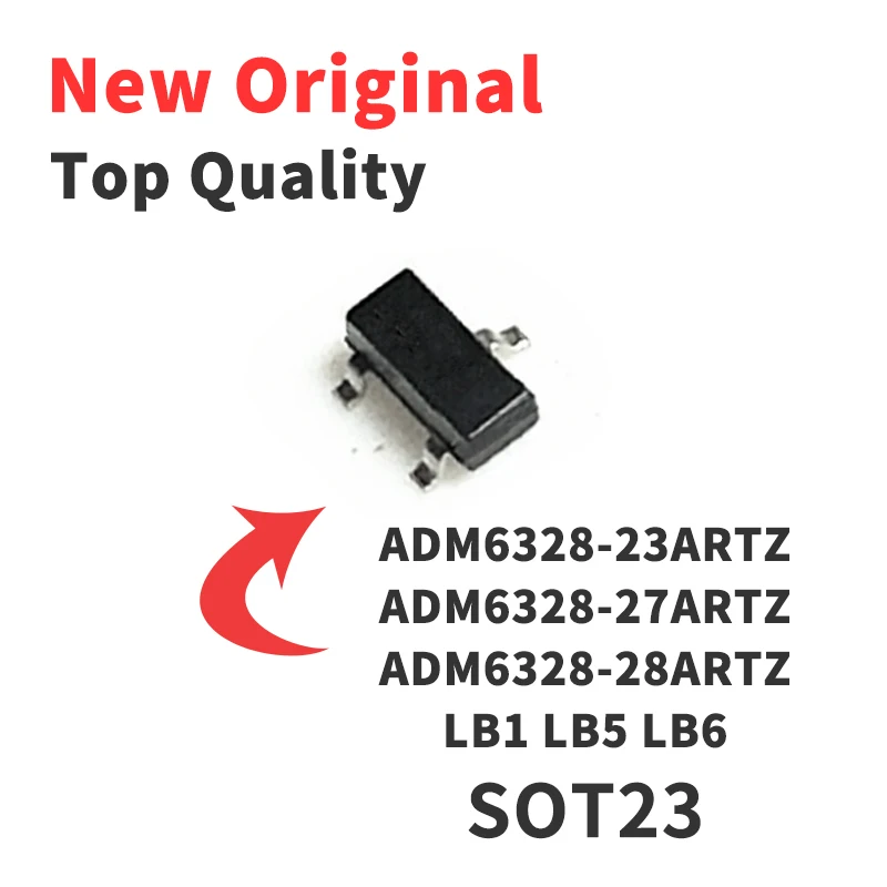 10 PCS ADM6328-23ARTZ ADM6328-27ARTZ ADM6328-28ARTZ Silkscreen LB1 LB5 LB6 SOT23 Chip IC New Original 
10 PCS ADM6328-23ARTZ ADM6328-27ARTZ ADM6328-28ARTZ Silkscreen LB1 LB5 LB6 SOT23 Chip IC New Original