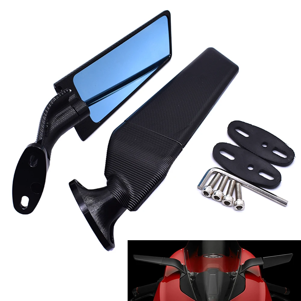 Modified Motorcycle 2PCS Rearview Mirrors Wind Wing Adjustable Rotating Side Mirrors for Ducati 1199 Superleggera,848 1098/R/S
Modified Motorcycle 2PCS Rearview Mirrors Wind Wing Adjustable Rotating Side Mirrors for Ducati 1199 Superleggera,848 1098/R/S