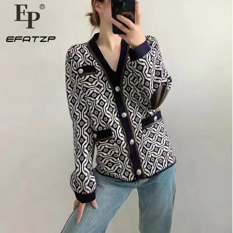 Женский свитер EFATZP, кардиган, зима 2022, теплая одежда, элегантный женский офисный свитер, кардиган для женщин
Женский свитер EFATZP, кардиган, зима 2022, теплая одежда, элегантный женский офисный свитер, кардиган для женщин