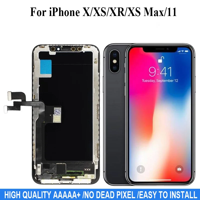 ЖК-дисплей AAA + для iPhone X XS XR XS Max, сменный экран для iPhone 11 Pro Max, дигитайзер в сборе с 3D сенсорным ЖК-дисплеем
ЖК-дисплей AAA + для iPhone X XS XR XS Max, сменный экран для iPhone 11 Pro Max, дигитайзер в сборе с 3D сенсорным ЖК-дисплеем