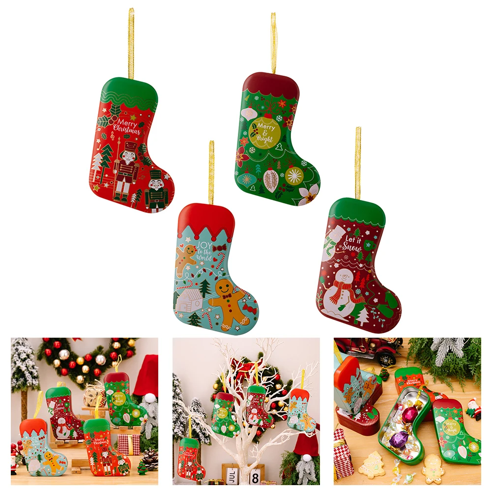 Christmas Decorations Christmas Socks Gift Box Christmas Candy Jar Tinplate Box Gift Box Xmas Cookies Storage Box Decoration
Christmas Decorations Christmas Socks Gift Box Christmas Candy Jar Tinplate Box Gift Box Xmas Cookies Storage Box Decoration