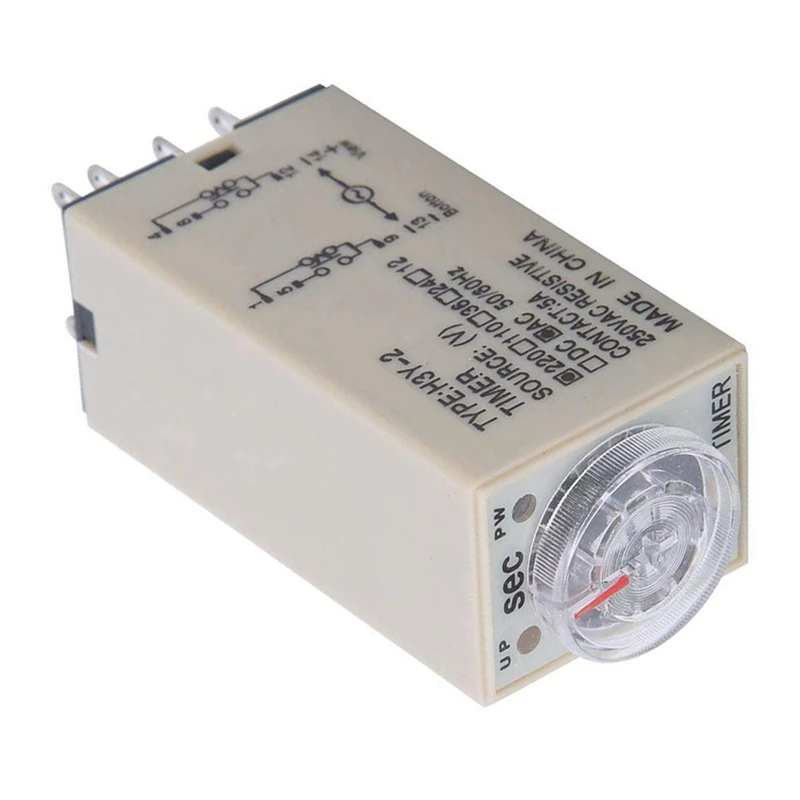 Реле времени задержки 5X 10S, реле времени H3Y-2 AC 220 В 8 PIN, регулирующая ручка управления, реле времени для бытовых электрических систем
Реле времени задержки 5X 10S, реле времени H3Y-2 AC 220 В 8 PIN, регулирующая ручка управления, реле времени для бытовых электрических систем