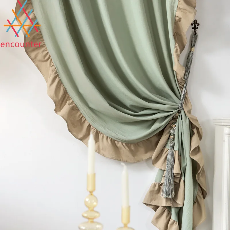 1 PC Rod Pocket /Hook Up Retro French Solid Orange/Green Ruffled Modern Linen Door Curtains for Living Dining Room Bedroom
1 PC Rod Pocket /Hook Up Retro French Solid Orange/Green Ruffled Modern Linen Door Curtains for Living Dining Room Bedroom