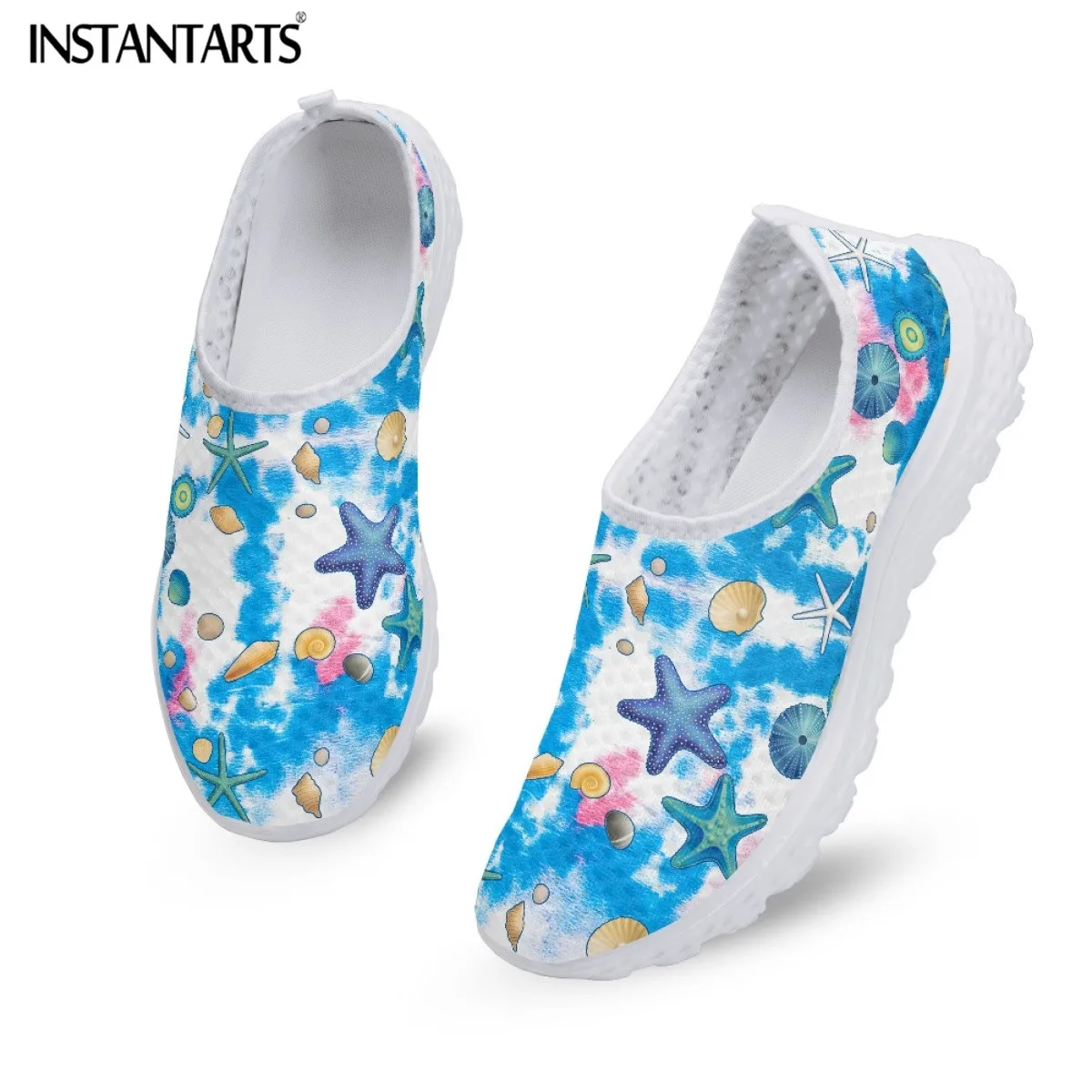 Женские сетчатые кроссовки INSTANTARTS, Легкие уличные повседневные лоферы на плоской подошве с принтом морской звезды, пляжная обувь, 2023
Женские сетчатые кроссовки INSTANTARTS, Легкие уличные повседневные лоферы на плоской подошве с принтом морской звезды, пляжная обувь, 2023