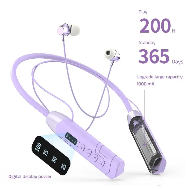 C11 Neckband Bluetooth Earphones Wireless Sports Headset Running Headphones Long Battery Life Music Earbuds with Mic LED Display
C11 Neckband Bluetooth Earphones Wireless Sports Headset Running Headphones Long Battery Life Music Earbuds with Mic LED Display
