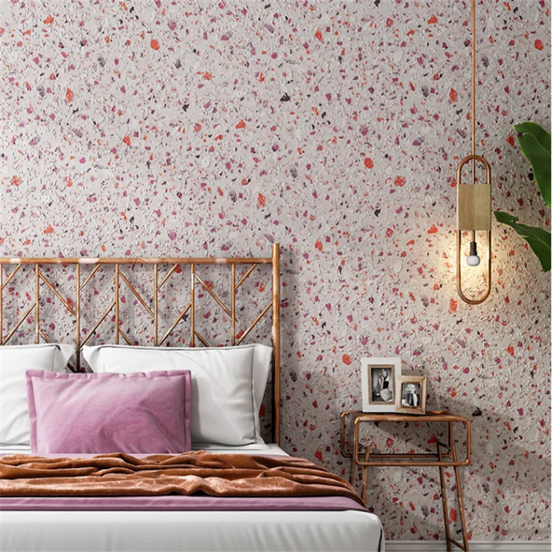 Nordic Mininalist Ins Wind Plain Wallpaper Bedroom Living Room Background Wall Colored Sandstone Terrazzo Waterproof PVC Behang
Nordic Mininalist Ins Wind Plain Wallpaper Bedroom Living Room Background Wall Colored Sandstone Terrazzo Waterproof PVC Behang