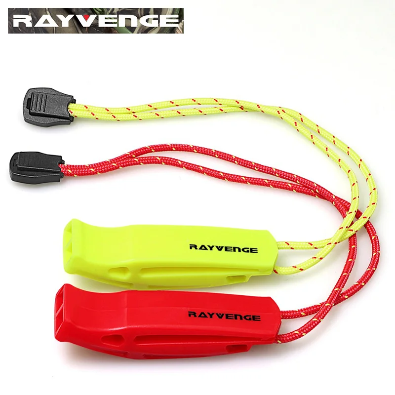 

RAYVENGE Outdoor Waterproof Whistle Boating Hiking Kayak Emergency Survival Life Vest Rescue Signaling Swimming dive sea sports