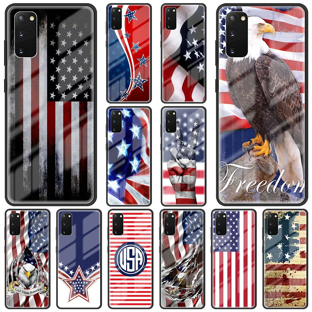 America Usa Flag Tempered Glass Case For Samsung Galaxy S22 Ultra S21 Plus S20 FE 5G S10 Lite Hard Case For S9 S8+ Fundas Capa
America Usa Flag Tempered Glass Case For Samsung Galaxy S22 Ultra S21 Plus S20 FE 5G S10 Lite Hard Case For S9 S8+ Fundas Capa