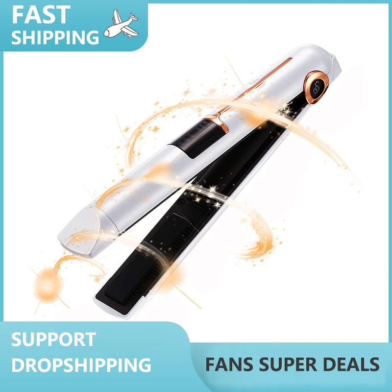Electric Hair Straightener Wireless Flat Iron USB Ceramic Heated Portable Curling Straightener Professional Salon
Electric Hair Straightener Wireless Flat Iron USB Ceramic Heated Portable Curling Straightener Professional Salon