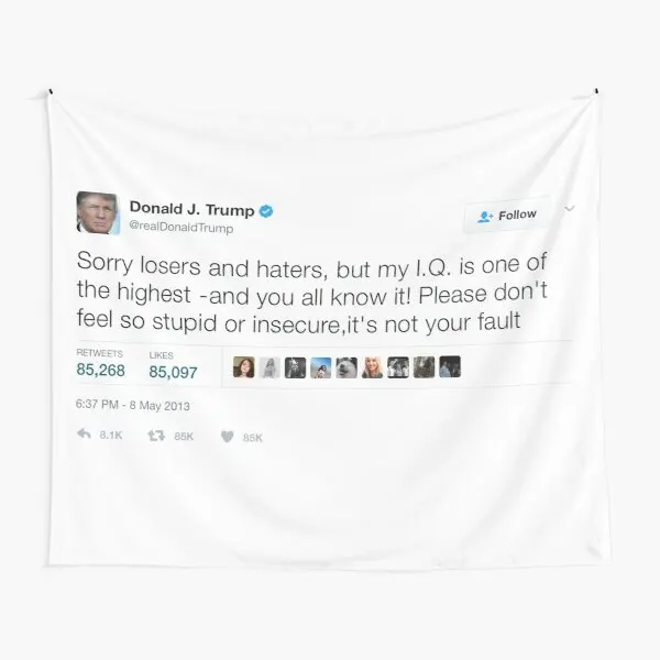 Дональд Трамп My Iq-один из гобеленов Highe, декоративное полотенце для спальни, подвесной коврик, художественное настенное цветное одеяло для й...
Дональд Трамп My Iq-один из гобеленов Highe, декоративное полотенце для спальни, подвесной коврик, художественное настенное цветное одеяло для й...
