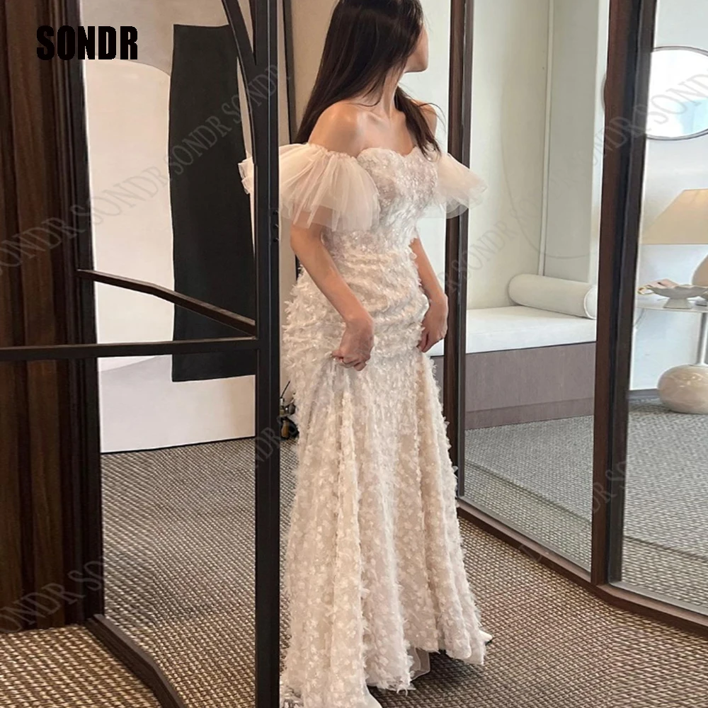 SONDR Elegant 3D Flowers Custom Long Wedding Dresses Bridal Bride Gowns Lace Off Shoulder Korea Princess Marriage Dress 2023
SONDR Elegant 3D Flowers Custom Long Wedding Dresses Bridal Bride Gowns Lace Off Shoulder Korea Princess Marriage Dress 2023