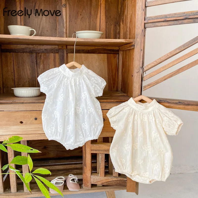 Freely Move Fashion Baby Girls Romper Cotton Short Sleeve Solid Baby Rompers Infant Playsuit Jumpsuits Cute Newborn Clothes
Freely Move Fashion Baby Girls Romper Cotton Short Sleeve Solid Baby Rompers Infant Playsuit Jumpsuits Cute Newborn Clothes