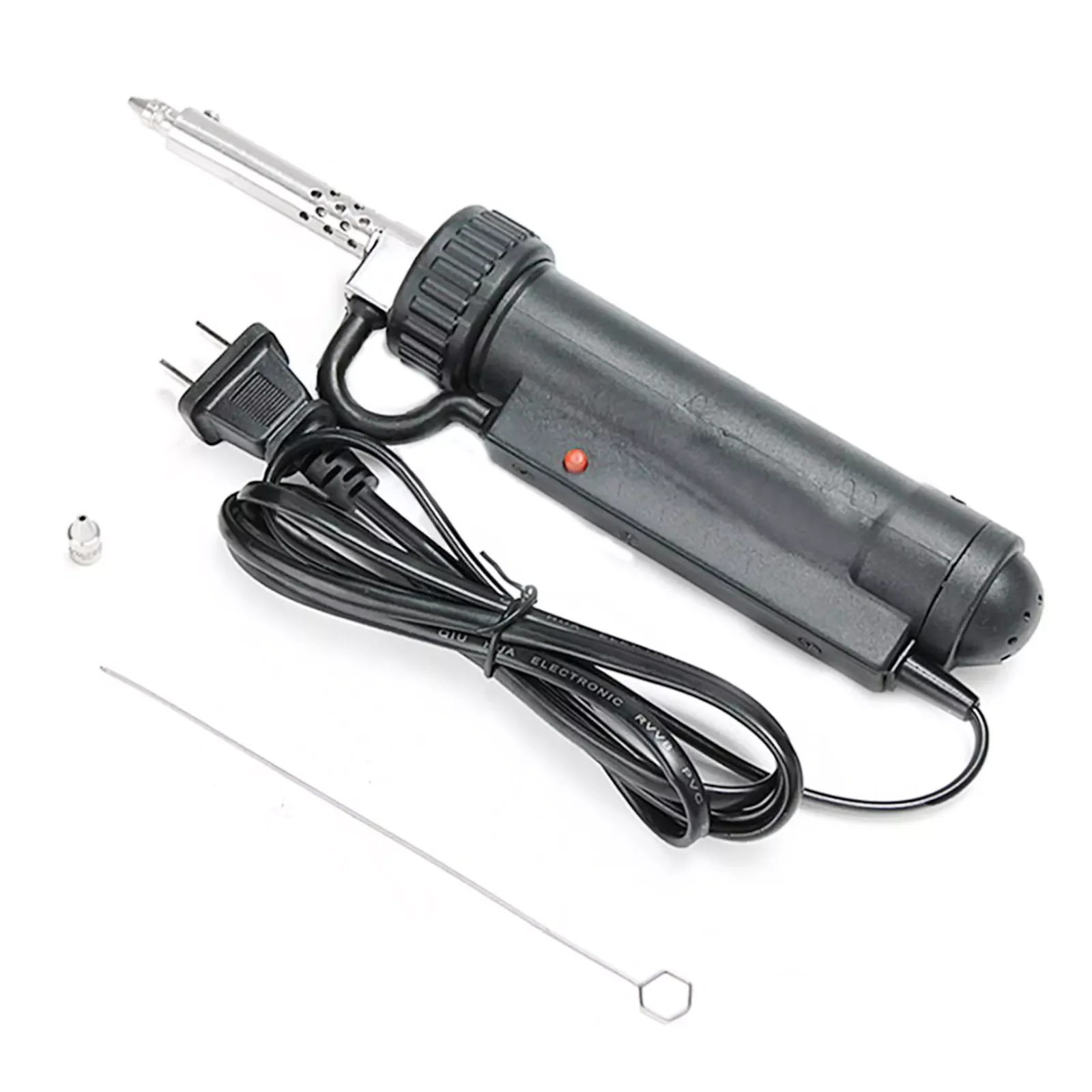 Electric Vacuum Solder Sucker Desoldering Suction Pump Iron Gun Tin Soldering Repair Tool With 3 NozzlesEU Plug 220V 30W
Electric Vacuum Solder Sucker Desoldering Suction Pump Iron Gun Tin Soldering Repair Tool With 3 NozzlesEU Plug 220V 30W