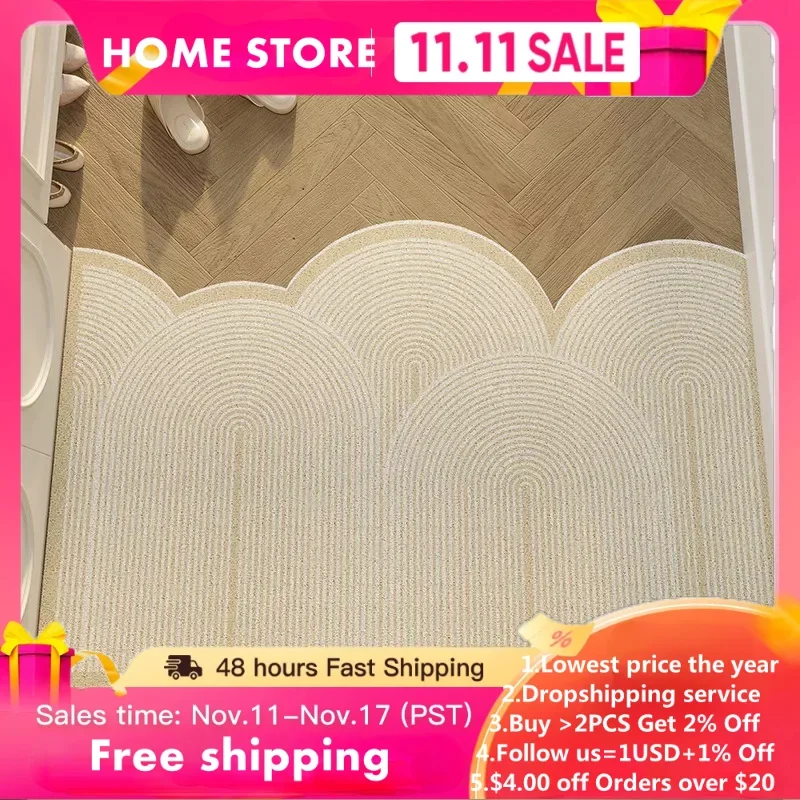 Household Entrance Door Mat Japanese Style Silent Wind Coil Cream Air Door Mat Bedroom Kitchen Living Room Carpet Can Be Cut
Household Entrance Door Mat Japanese Style Silent Wind Coil Cream Air Door Mat Bedroom Kitchen Living Room Carpet Can Be Cut