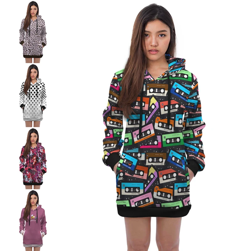 Leopard Print Ladies Casual Hooded 3D Fashion Girls Long Pullover Sweatshirts Women Special Hoodies Dress
Leopard Print Ladies Casual Hooded 3D Fashion Girls Long Pullover Sweatshirts Women Special Hoodies Dress
