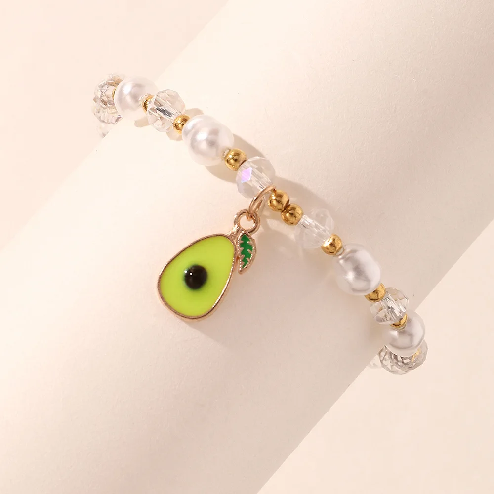 Lovely Avocado Charm Bracelets For Women Teens Girls Trendy Exquisite Crystal Beads Beaded Bracelet Fashion Jewelry Gifts
Lovely Avocado Charm Bracelets For Women Teens Girls Trendy Exquisite Crystal Beads Beaded Bracelet Fashion Jewelry Gifts