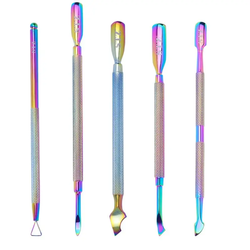 5 Styles Dual-Ended Rainbow Cuticle Pusher Metal Nail Art UV Gel Remover Peeler Scraper Professional Manicure Pedicure Care K3NE
5 Styles Dual-Ended Rainbow Cuticle Pusher Metal Nail Art UV Gel Remover Peeler Scraper Professional Manicure Pedicure Care K3NE