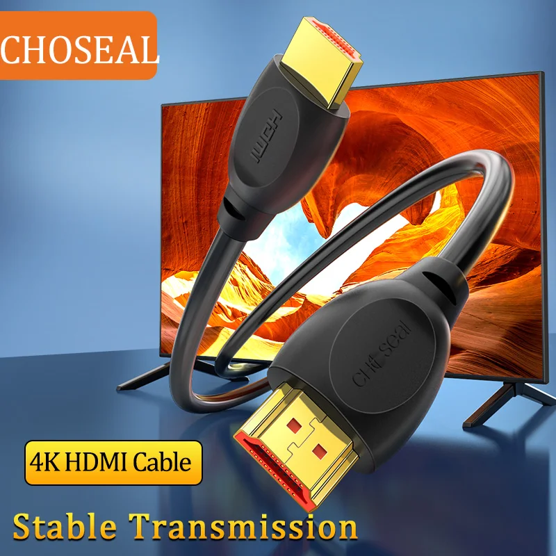 CHOSEAL 4K HDMI Cable High Speed 18Gbps 4K 3D 1080P HDMI Cord for UHD TV Blu-ray PS4 PS3 PC HDMI Cables
CHOSEAL 4K HDMI Cable High Speed 18Gbps 4K 3D 1080P HDMI Cord for UHD TV Blu-ray PS4 PS3 PC HDMI Cables