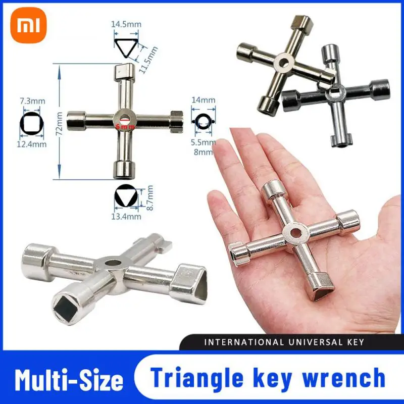 

Xiaomi Multi-Function 4 Ways Universal Triangle Key Wrench High Quality Keys Triangle Wrench Multifunction Repair Tool Hand Tool