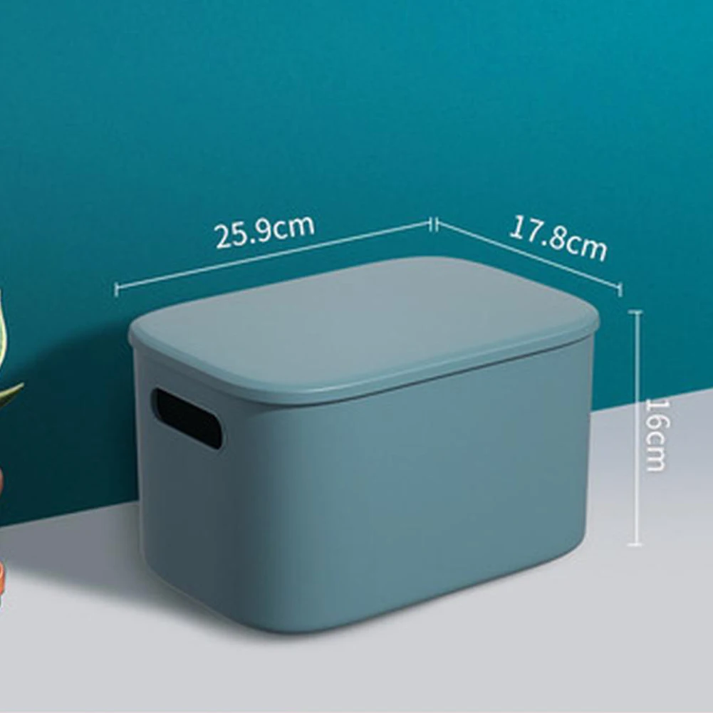 Plastic Storage Bin With Cover Desktop Storage Box Rectangular Multicolor Home Organizer 25.9*17.8*16cm Toy Food Snacks Basket
Plastic Storage Bin With Cover Desktop Storage Box Rectangular Multicolor Home Organizer 25.9*17.8*16cm Toy Food Snacks Basket