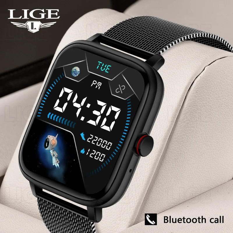 LIGE Men Smart Watch 1.7 Inch Smartwatch Bluetooth Calls Digital Watches Women Fitness Bracelet Custom Watch Face Sports Tracker
LIGE Men Smart Watch 1.7 Inch Smartwatch Bluetooth Calls Digital Watches Women Fitness Bracelet Custom Watch Face Sports Tracker
