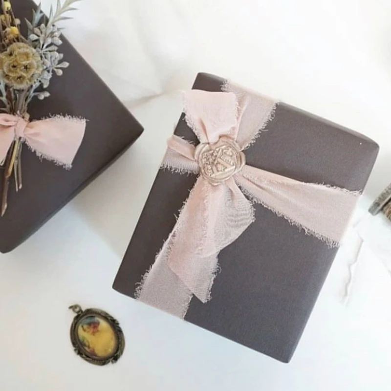 Handmade Silk Chiffon Wedding Ribbons Frayed Edges with Wooden Spool Invitation Bouquet Gift Wrapping Sheer Fringe Tape Flatlay
Handmade Silk Chiffon Wedding Ribbons Frayed Edges with Wooden Spool Invitation Bouquet Gift Wrapping Sheer Fringe Tape Flatlay