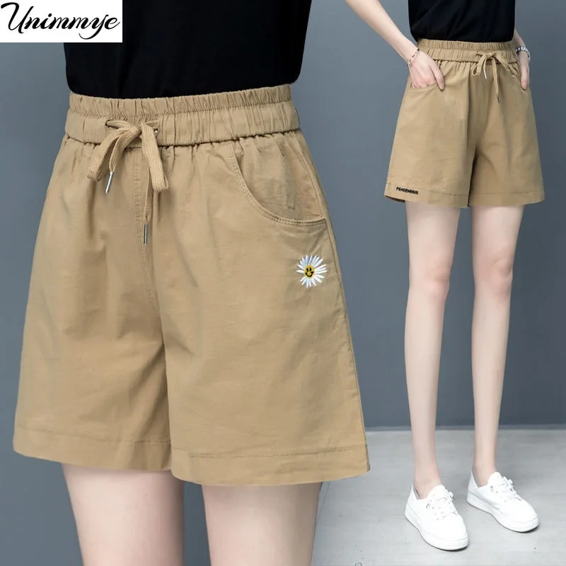 Fashing Summer Women Shorts Leisure Loose Short Pants Elastic Waist Casual Fashion Solid Color Oversize Shorts Female Clothing
Fashing Summer Women Shorts Leisure Loose Short Pants Elastic Waist Casual Fashion Solid Color Oversize Shorts Female Clothing