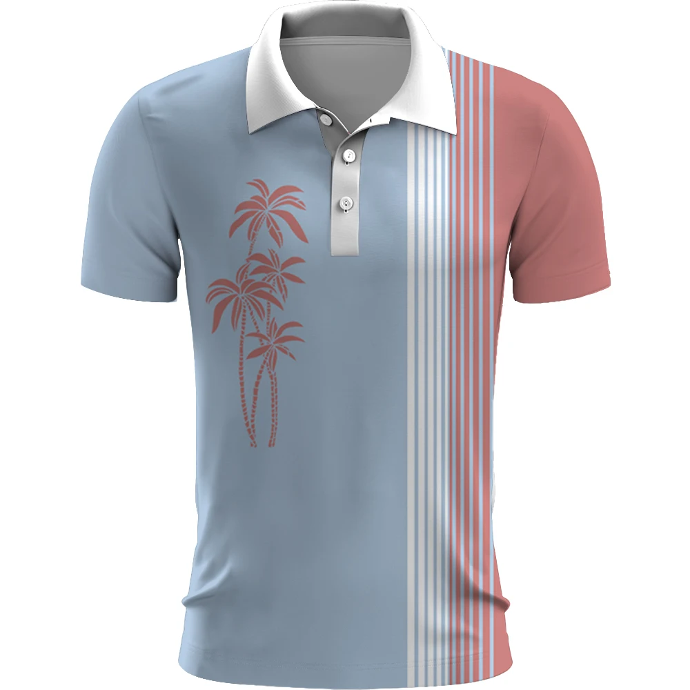 Summer Palm Tree Print Men'S T Shirt Fashion Short Sleeve Polo Shirt Street Breathable Casual Clothing Oversized Mens T-Shirts
Summer Palm Tree Print Men'S T Shirt Fashion Short Sleeve Polo Shirt Street Breathable Casual Clothing Oversized Mens T-Shirts